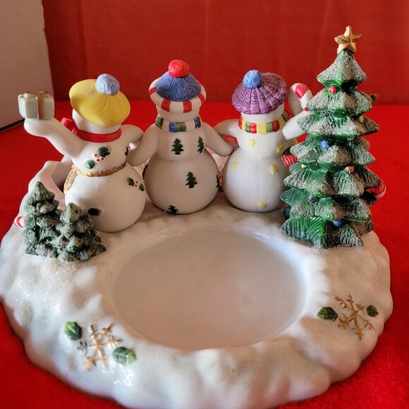 PartyLight Snowbell Tea Light Pillar Holder #P7650 Christmas Table Decoration - Picture 3 of 5